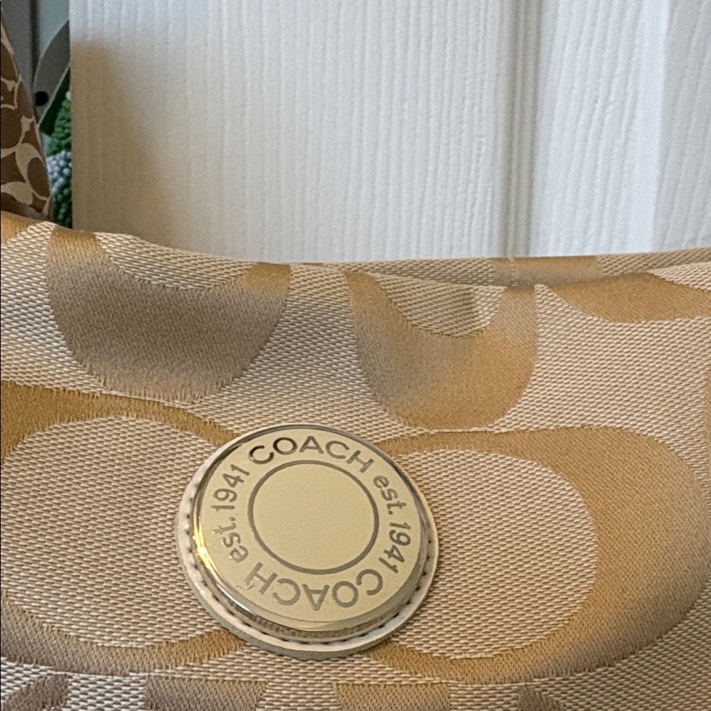 Coach Heritage Stripe Beige with all the Things! - Picture 7 of 14